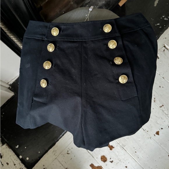 Derek Lam 10 Crosby Women's Blue Robertson Stretch Sailor Shorts Size 2 - Picture 2 of 4